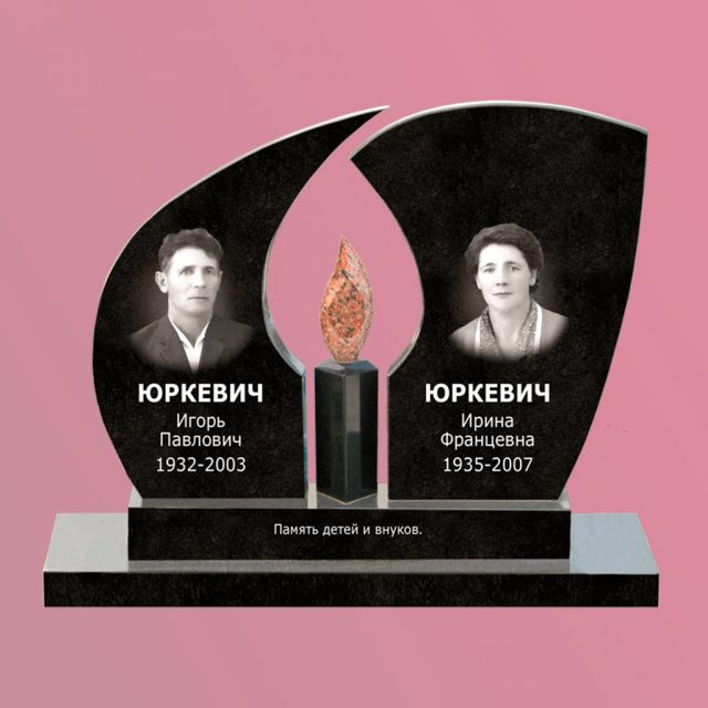 памятники двойные фото